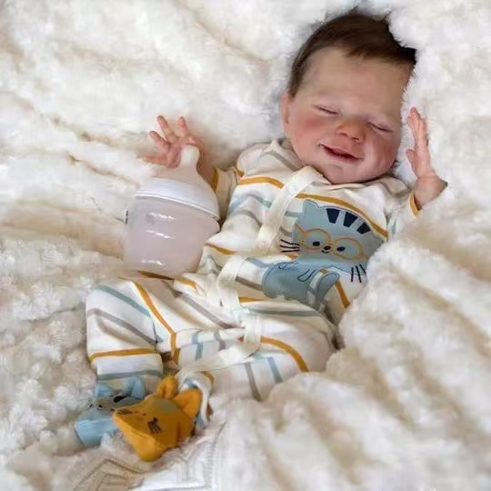 Reborn Baby Doll Silicone Realistic - Mini Boneca de Silicone Vinílica Reborn,
