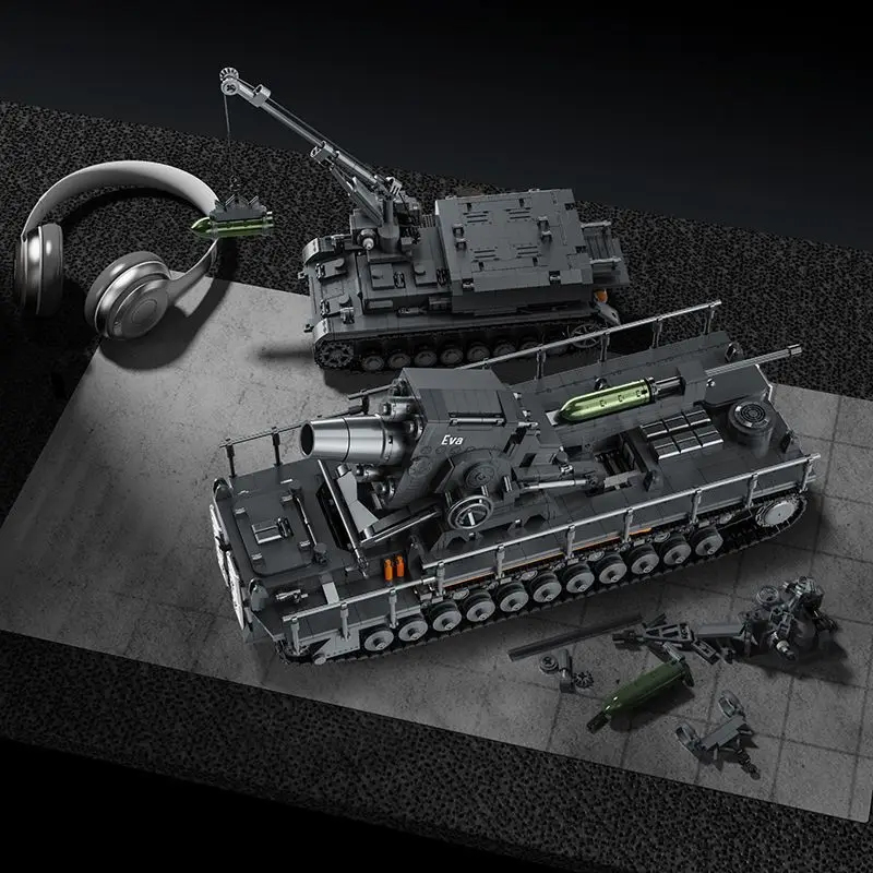 Lego Compatible Military Tank - 12GO 97026 4706 peças Blocos de