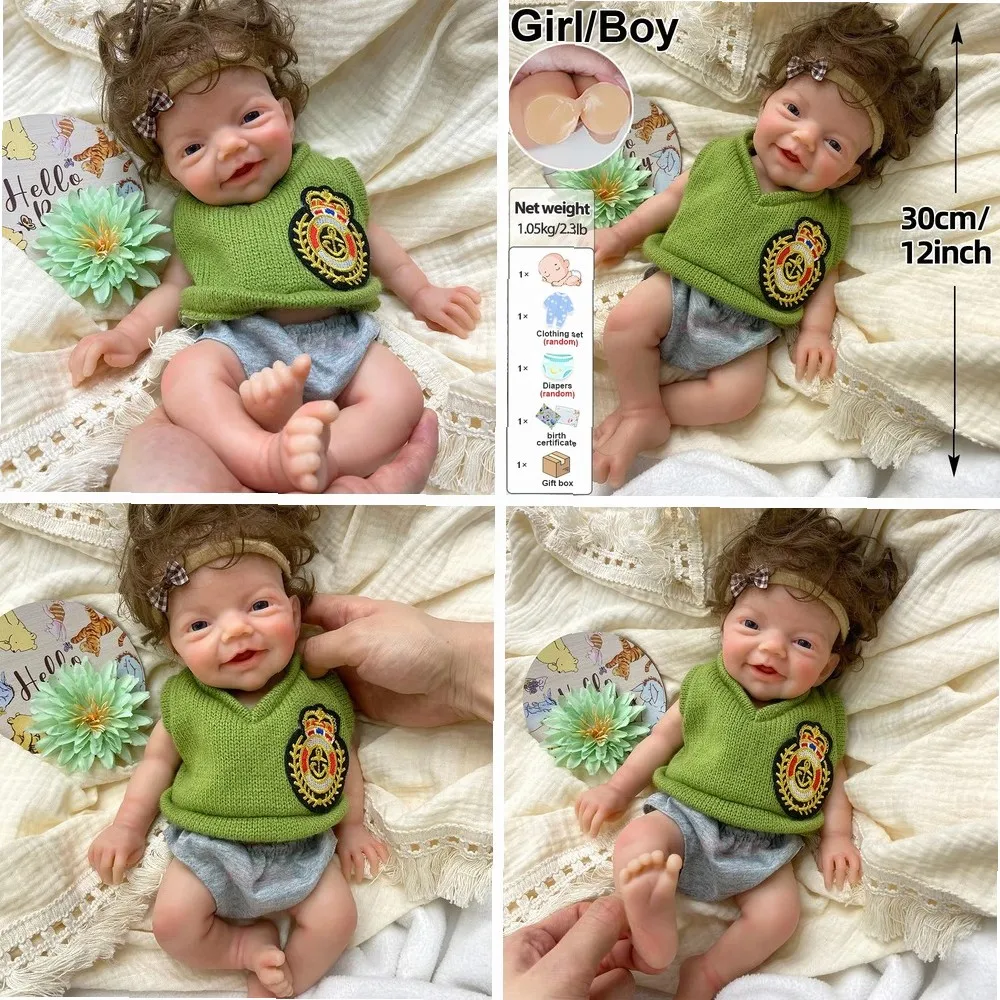 Reborn Baby Doll Silicone Realistic - Boneca Bebê Reborn de Silicone de
