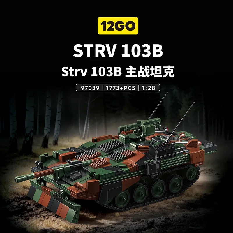 Modelo Militar do Tanque Sueco - Lego Compatible Military Tank avaliação e preço