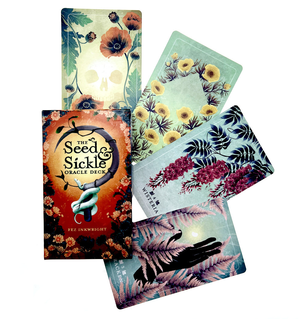 Tarot card game the seed foice - Tarot Cards Deck With Guidebook avaliação e preço