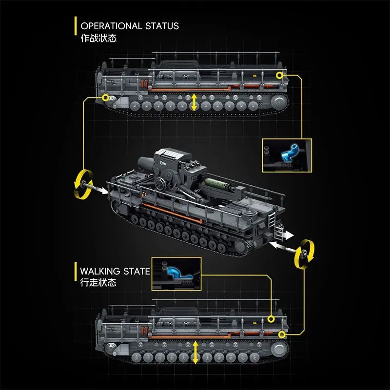 12GO 97026 4706 peças Blocos d - Lego Compatible Military Tank avaliação e preço