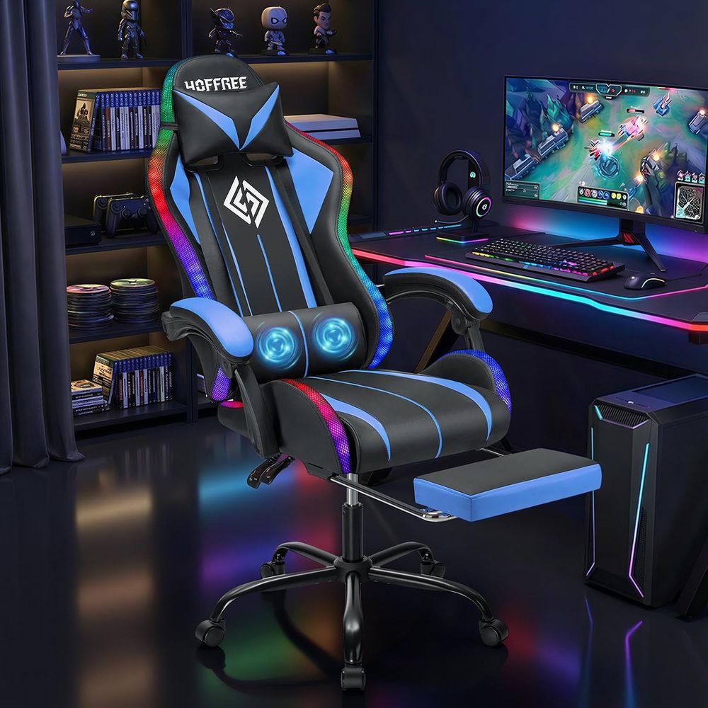 Cadeira Gamer LED com Massagem - Video Games avaliação e preço