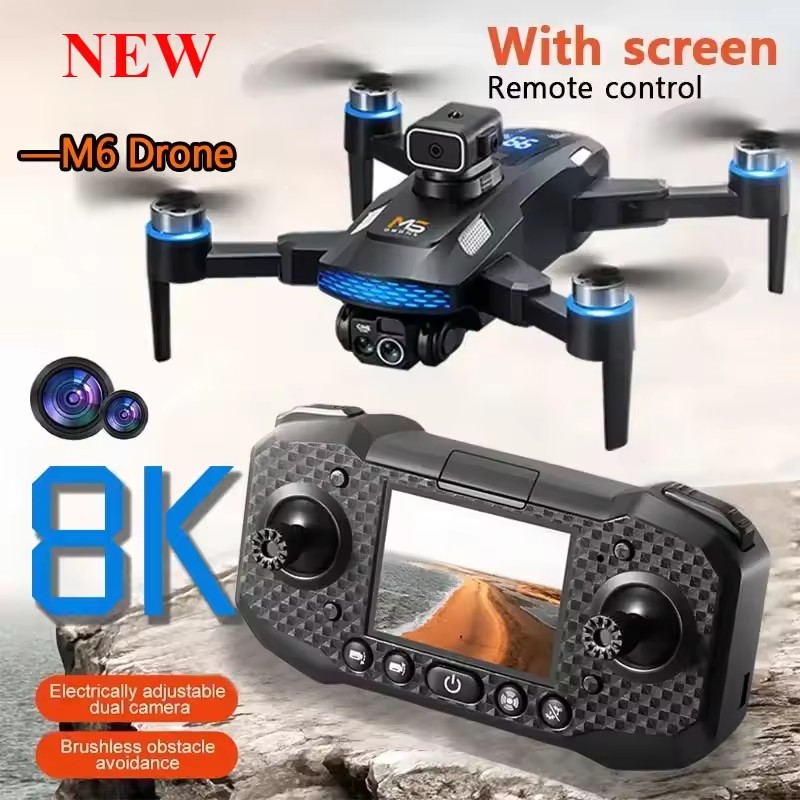 2026 NOVO Drone M6 Profissiona - Fpv Brushless Rc Drone 4K avaliação e preço