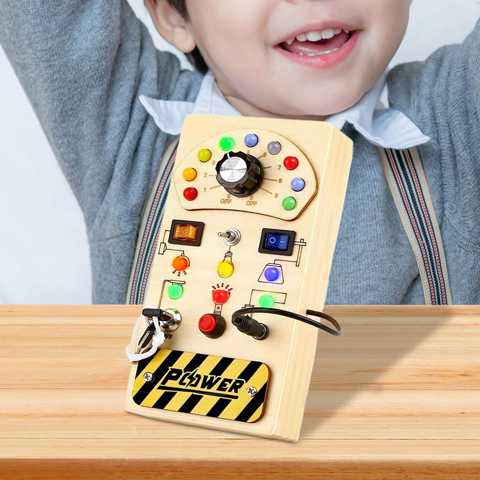 Painel de Atividades Sensoriai - Montessori Wooden Busy Board Toddler avaliação e preço